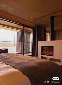 Lắp đặt lò sưởi trang trí tại Emeralda Resort Ninh Bình