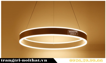 Đèn led trang trí 1 vòng 2 viền sáng hiện đại DLAA 009