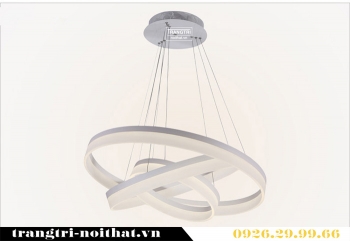 Đèn led trang trí 3 vòng sáng nửa viền DLAA 005