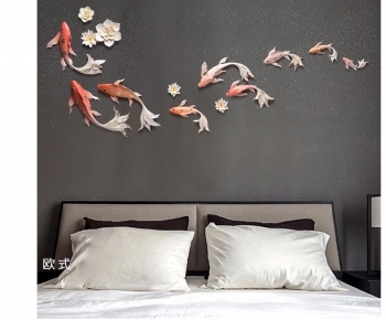 Cá decor trang trí nội thất phòng khách DT 003