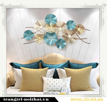 Tranh hiện đại gắn tường súng xanh TAA 031