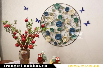 Tranh kim loại nghệ thuật hoa hồng TAA 038