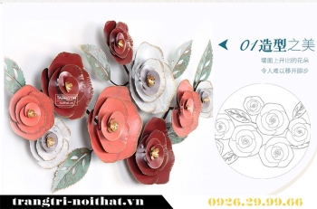 Tranh hiện đại treo tường hoa hồng TBB 043
