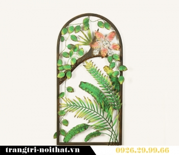 Tranh hoa sắt trang trí nội thất phòng khách TBB 083