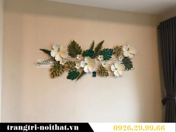 Tranh nội thất lá dương xỉ trẻ chung TBB 135