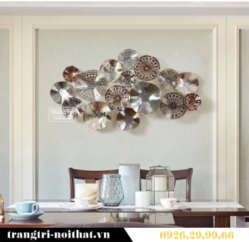 Tranh decor tạo hình hoa sen TBB 144