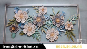 Tranh hoa kim loại trang trí nội thất TBB 152