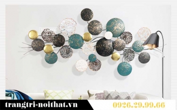 Tranh hiện đại, tranh sắt trang trí lá sen TBB 172