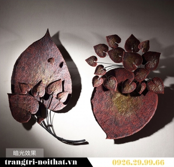 Lá bồ đề kim loại trang trí nội thất TBB 184