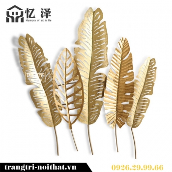 Bộ tranh decor tạo hình lá độc đáo TBB 224