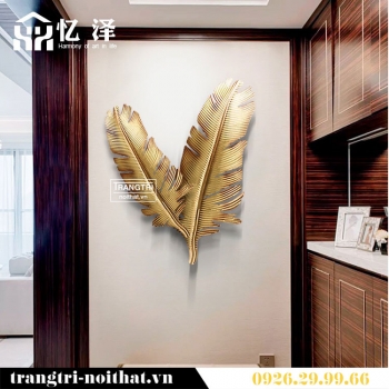 Decor gắn tường hình lá trang trí TBB 227
