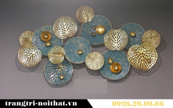 Tranh decor lá sen trang trí chung cư TBB 218