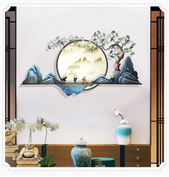Decor gắn tường kim loại trang trí TBB 361